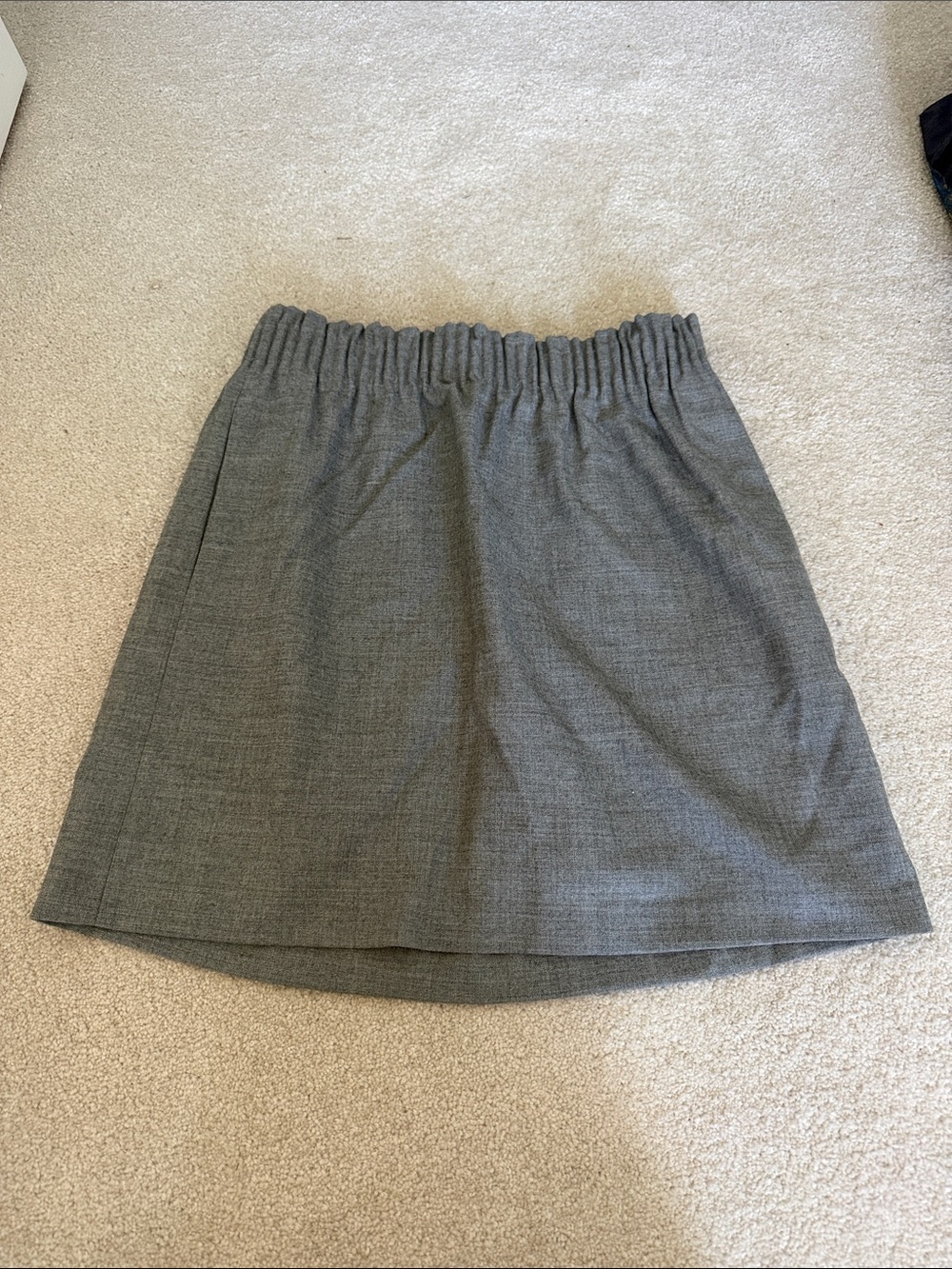 J Crew Gray Elastic-Waist Women's Skirt